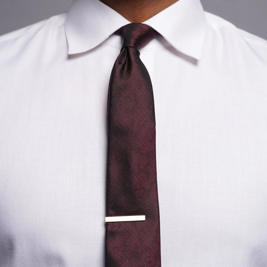 ANQ Global Traders Refinado Floral Burgundy Slim Tie for Men