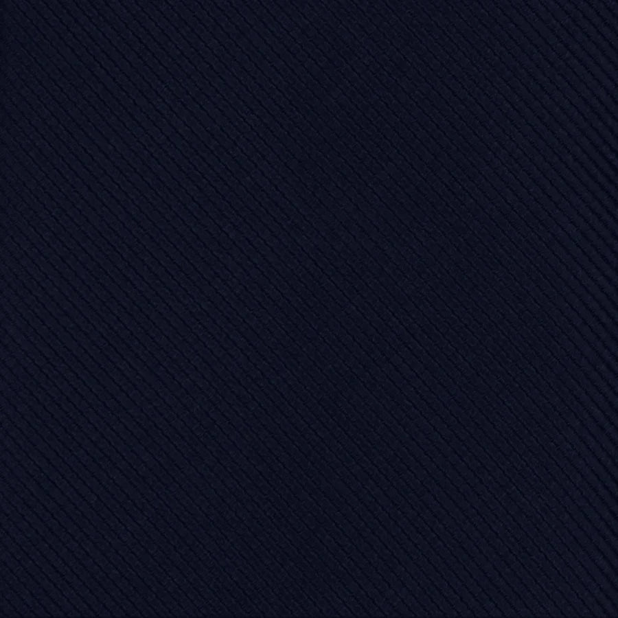 ANQ Global Traders Grosgrain Solid Midnight Navy Tie for Men
