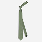 ANQ Global Traders Grosgrain Solid Olive Tie for Men